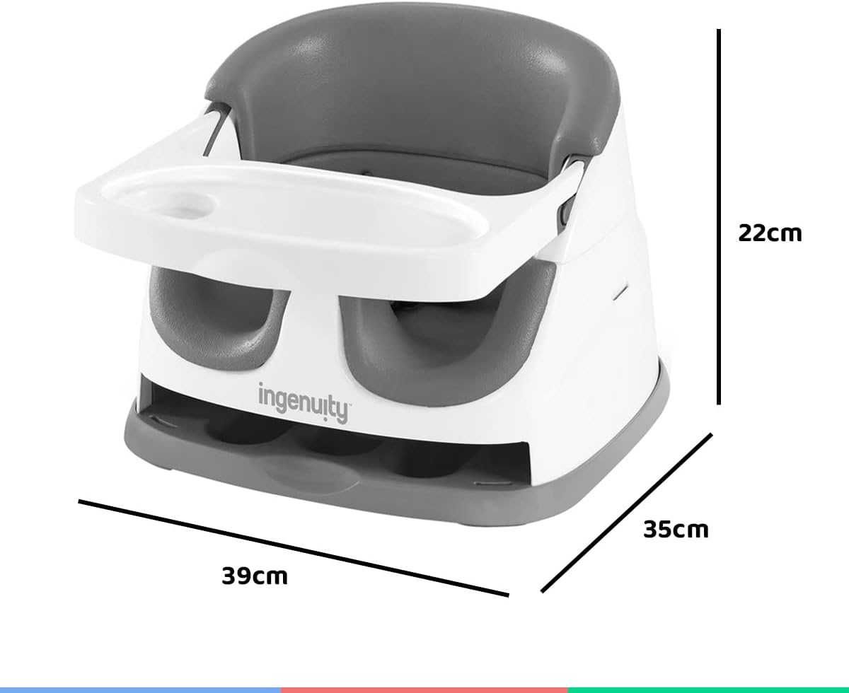 Ingenuity, Rialzo da Sedia 2in1 - grigio ardesia - immagine 5