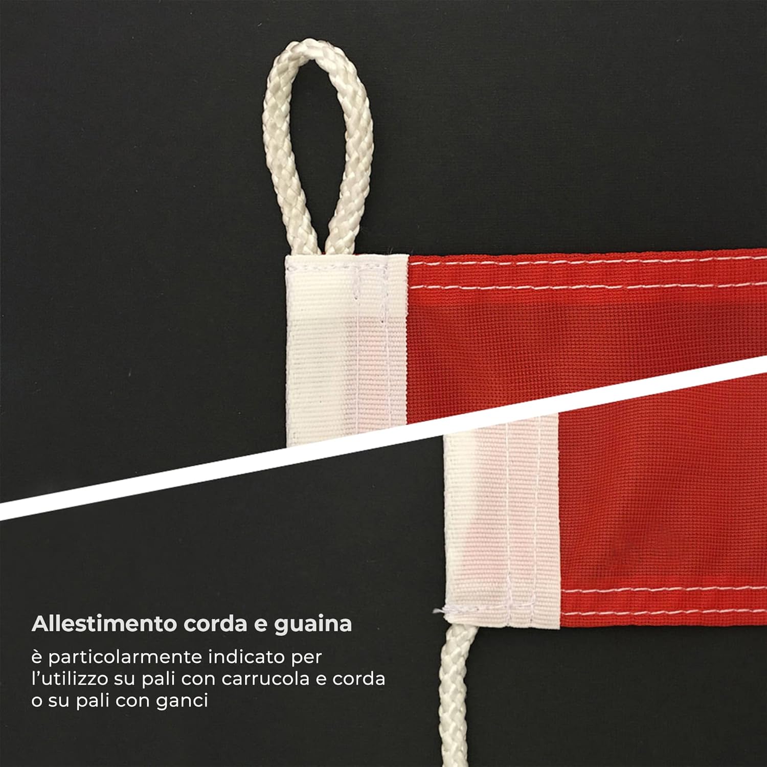 Bandiera ITALIA 150x220 cm in Poliestere Nautico - immagine 2