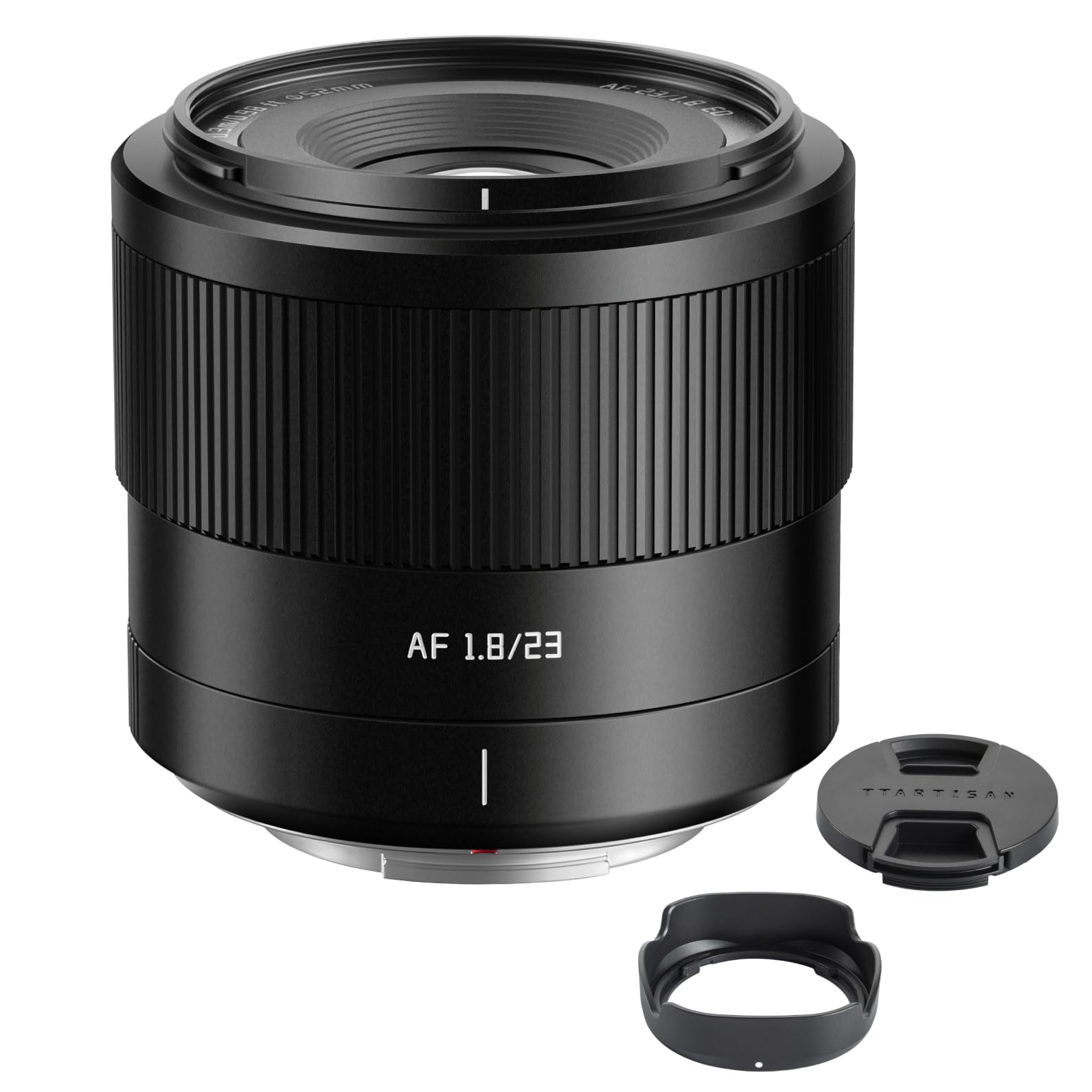 TTArtisan AF 23 mm F1.8 XF Obiettivo autofocus APS-C per fotocamere FX-Mount X-A1 X-A10 X-M1 X-T10 X-T100 X-PR01 X-PR03 X-E1 X-E2S XS10 X-H1 X-H2S e altro ancora. (nero)