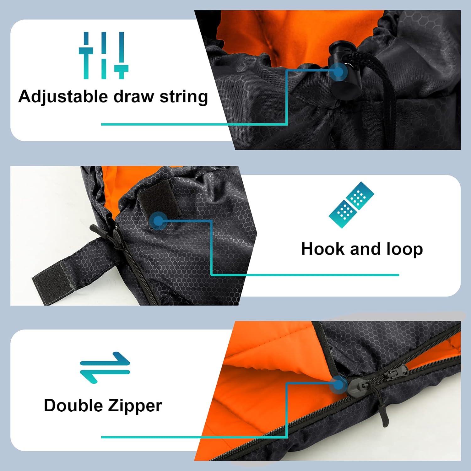 Forceatt Sacco a Pelo 4 Stagioni in Flanella - immagine 5