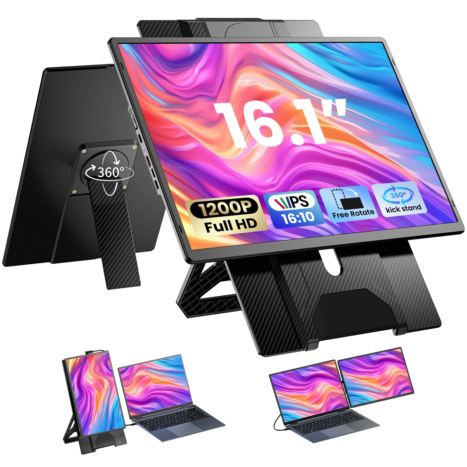 Estensione Schermo Laptop 16.1" FHD 1200p