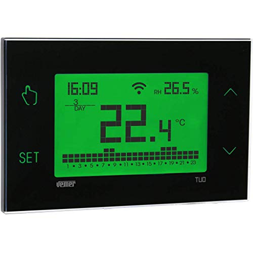 Vemer VE772100 TUO WIFI - Cronotermostato Settimanale, Nero