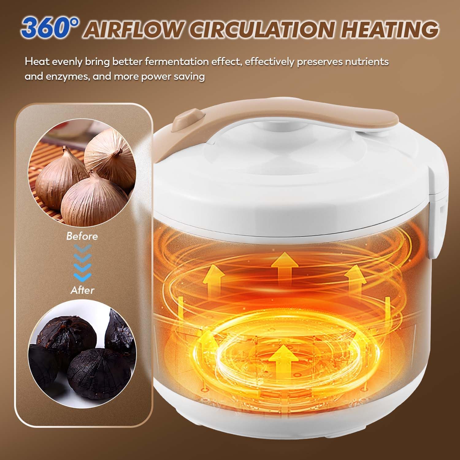 Moongiantgo Fermentatore Aglio Nero 6L 220V - immagine 5