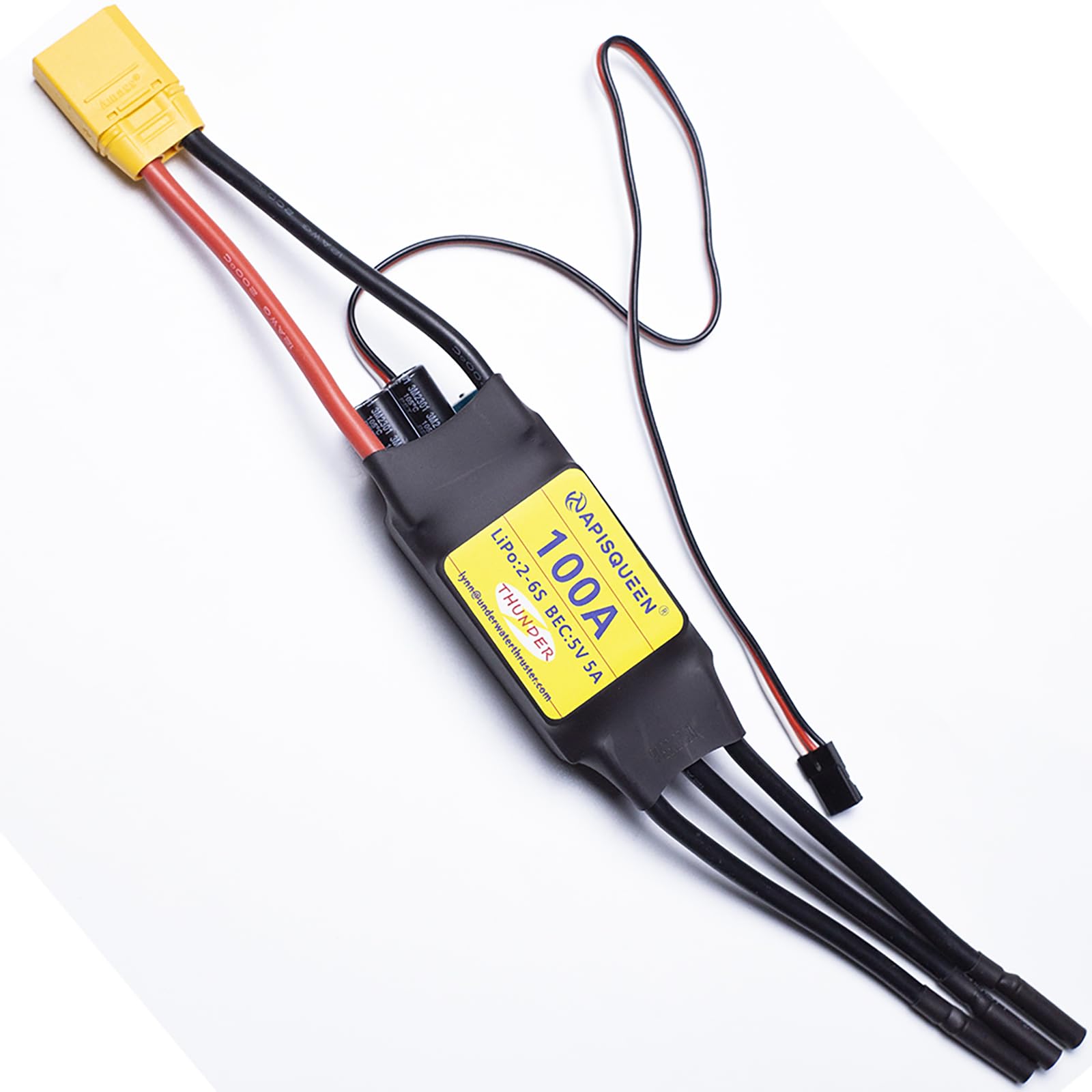 Apisqueen 100A ESC 2-6S LiPo Brushless Regolatore Velocità