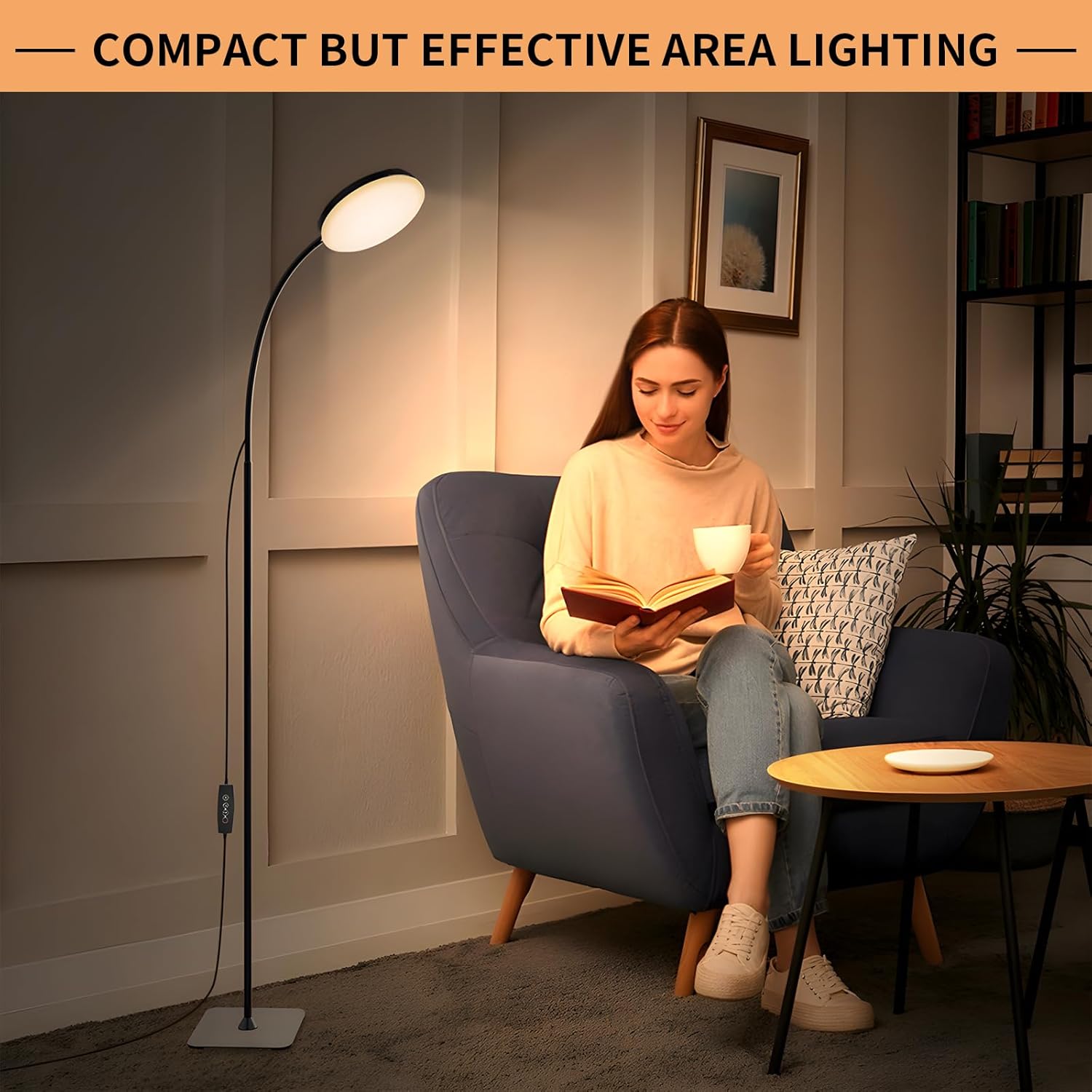 Lampada da Terra LED Slim con Telecomando - immagine 5