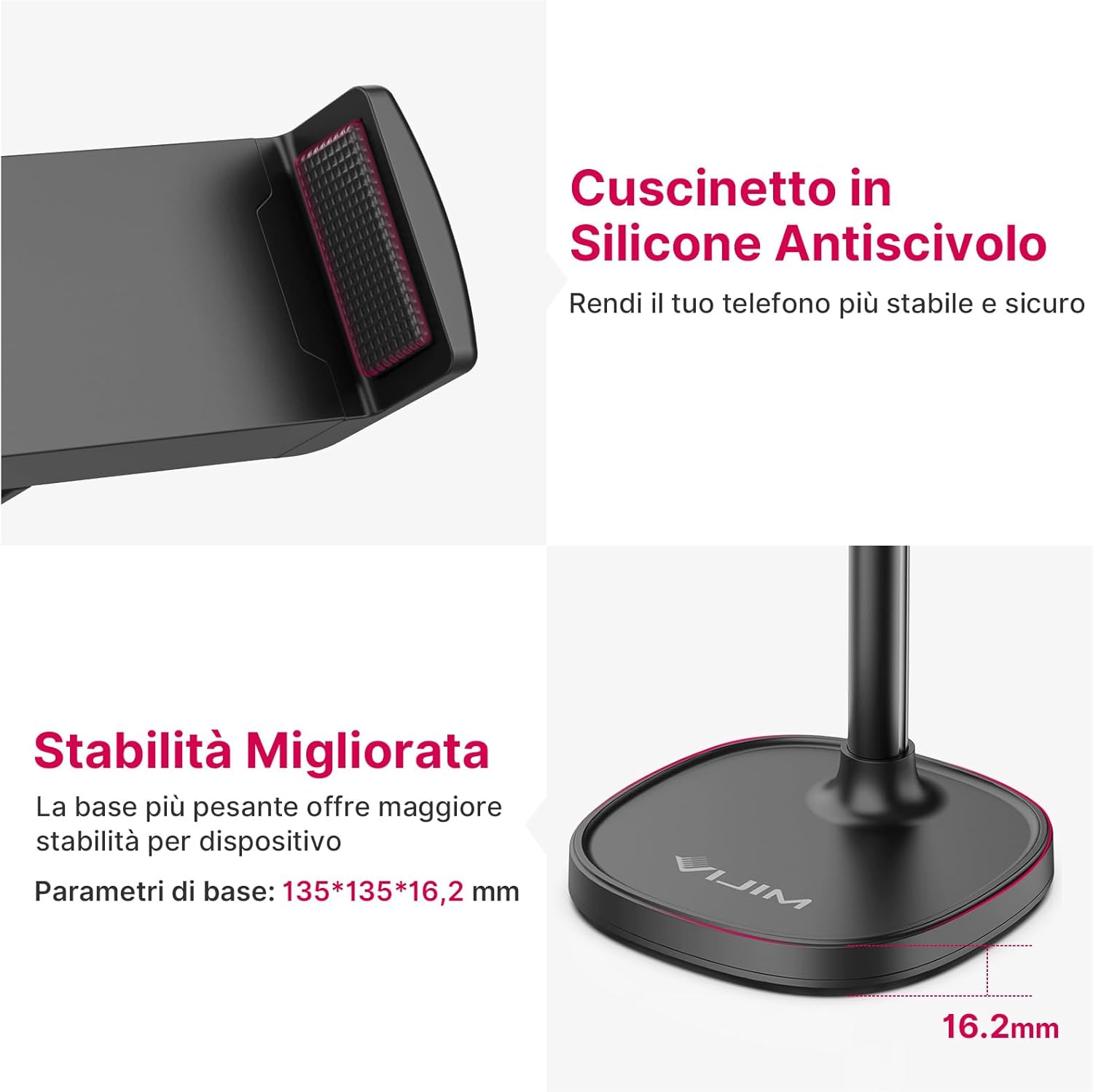 Ulanzi Supporto Telefono Scrivania Regolabile - immagine 7