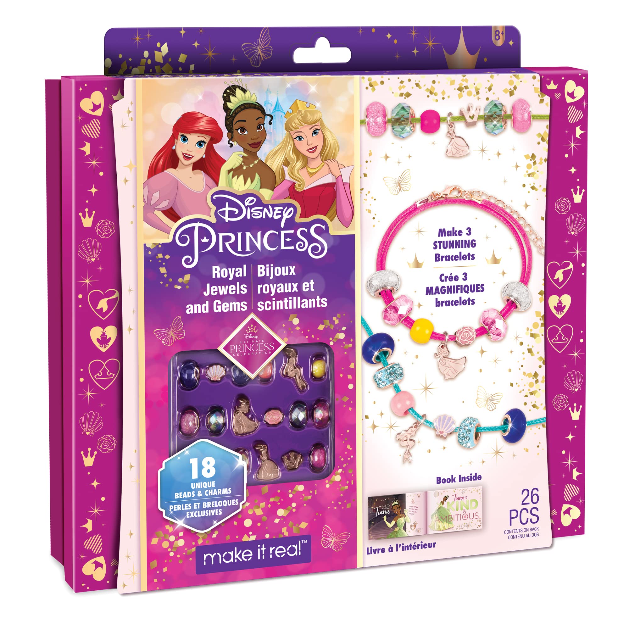 Make It Real Kit Braccialetto Fai da Te Principesse Disney