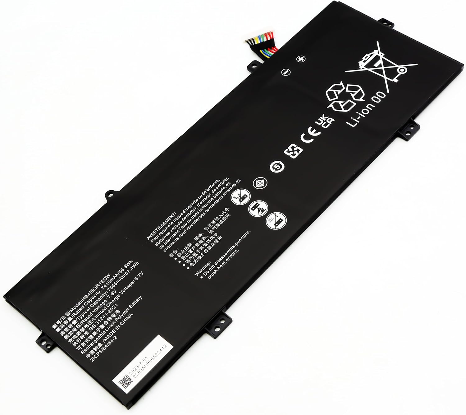 Blesys Batteria HB4593R1ECW 7.6V 56.3Wh - immagine 3