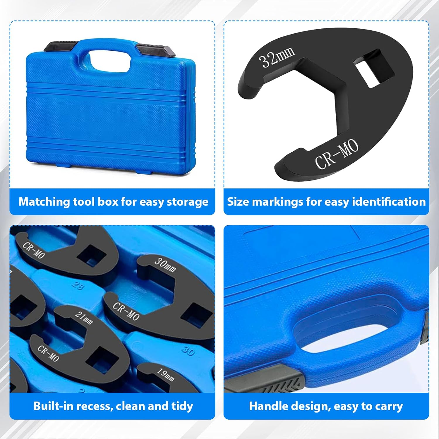 Liropau Set 19 Chiavi a Testa Svasata 3/8" e 1/2" - immagine 6