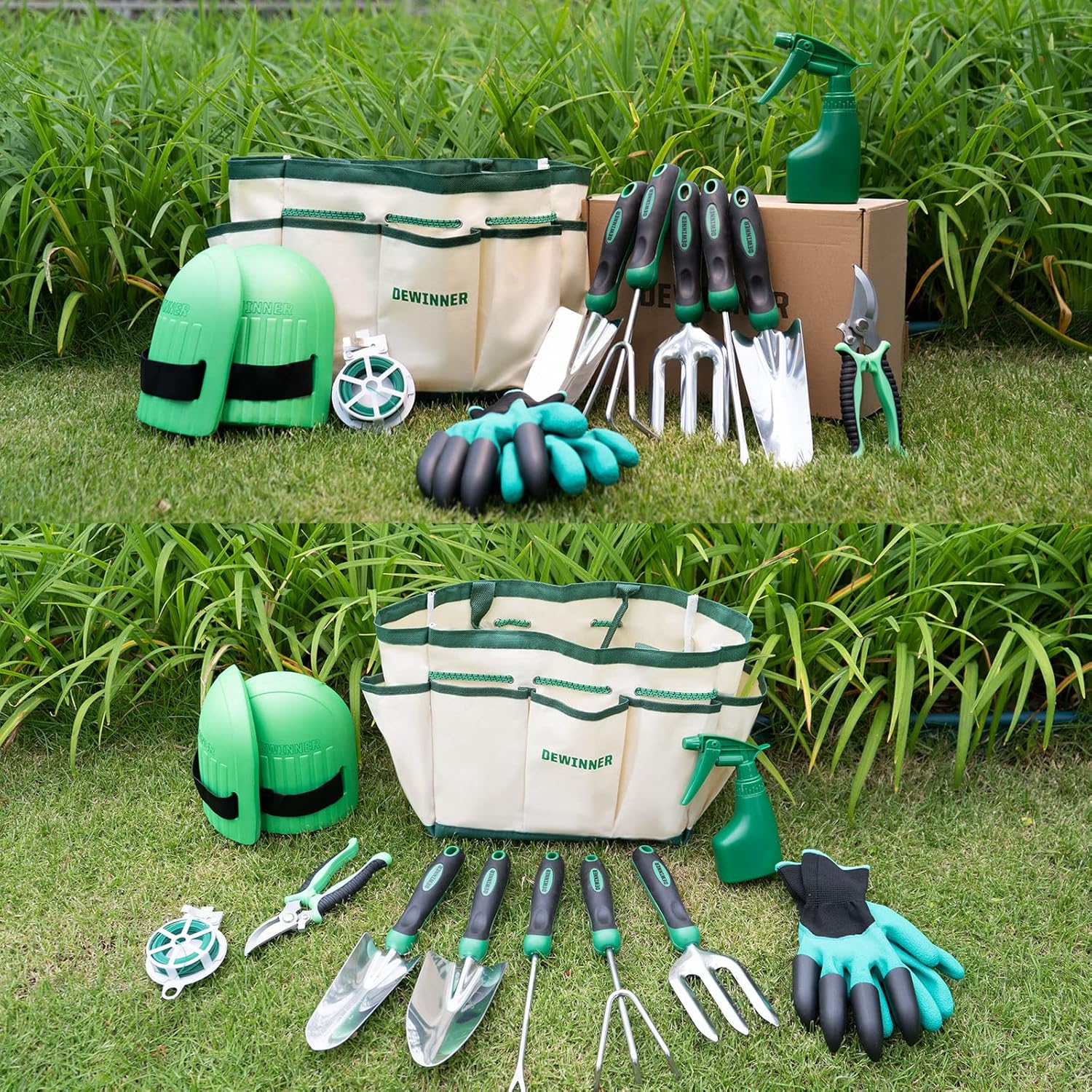 Dewinner Set Attrezzi da Giardino con Borsa - immagine 5