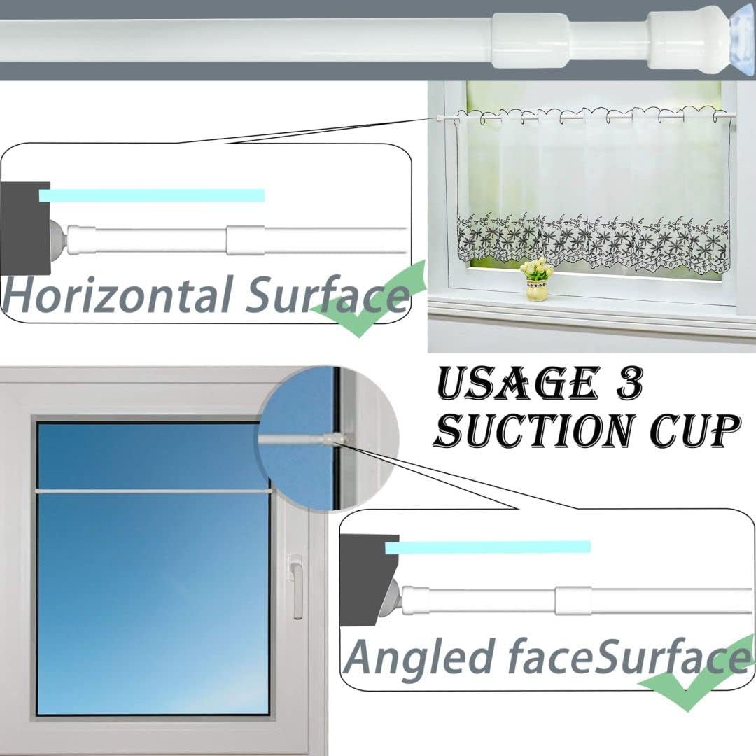 2 Aste per Tende a Pressione Estendibili 30-45CM - immagine 6