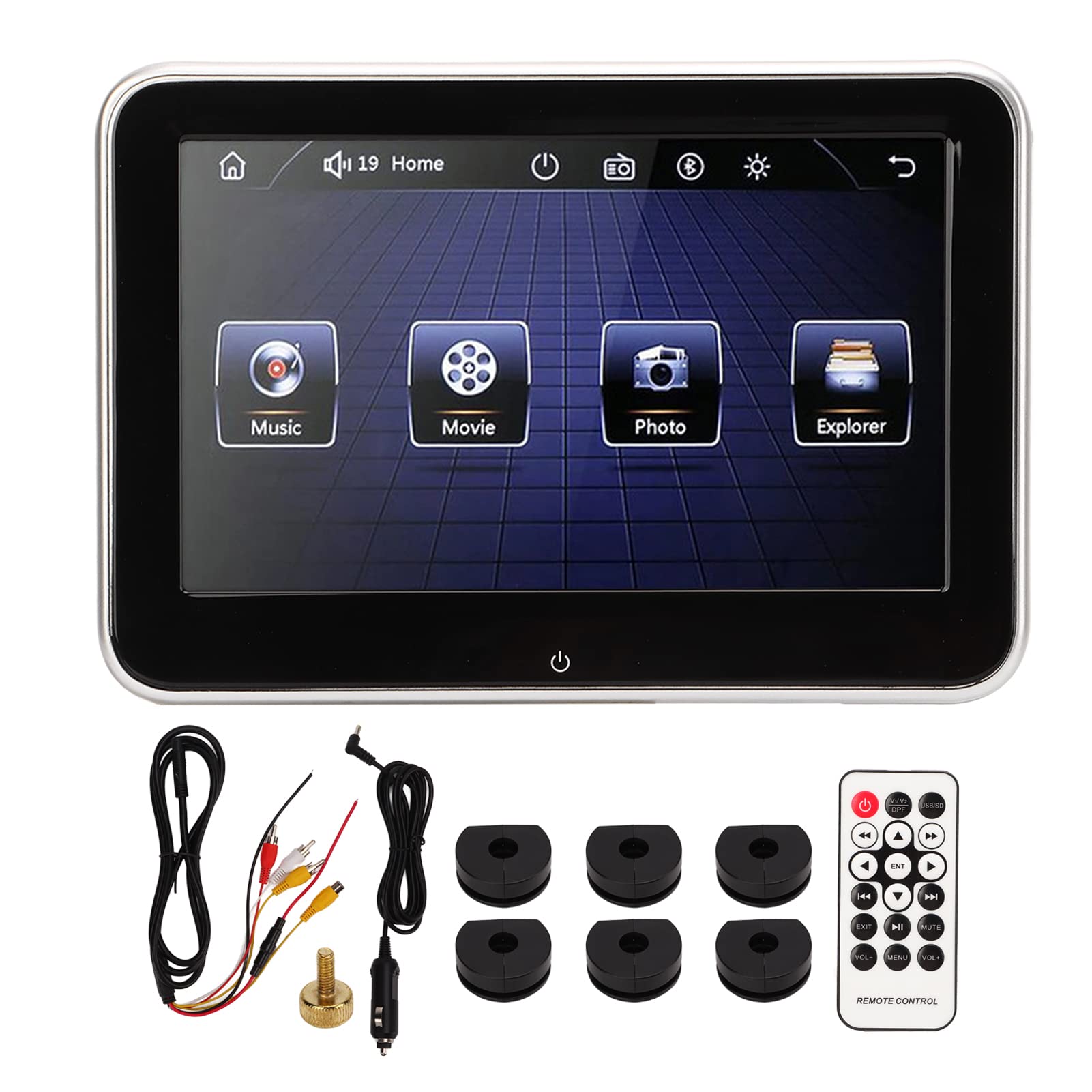 Aramox Lettore MP5 8 Pollici per Poggiatesta Auto