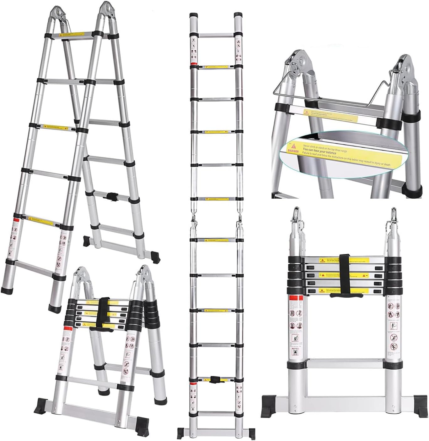 Voluker DX04579 Scala Telescopica 5m in Alluminio