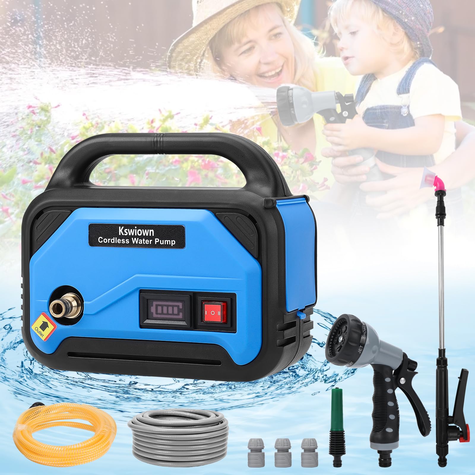 Pompa Elettrica da Giardino per Makita 18V