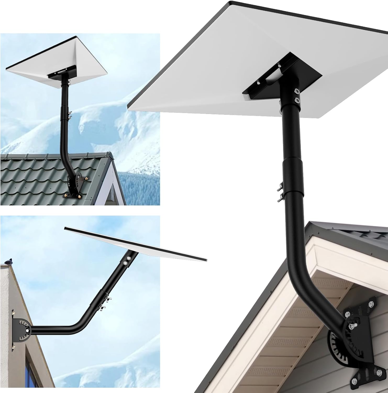 Mwin Starlink Gen 3 - Supporto Regolabile da Parete e Tetto - immagine 1