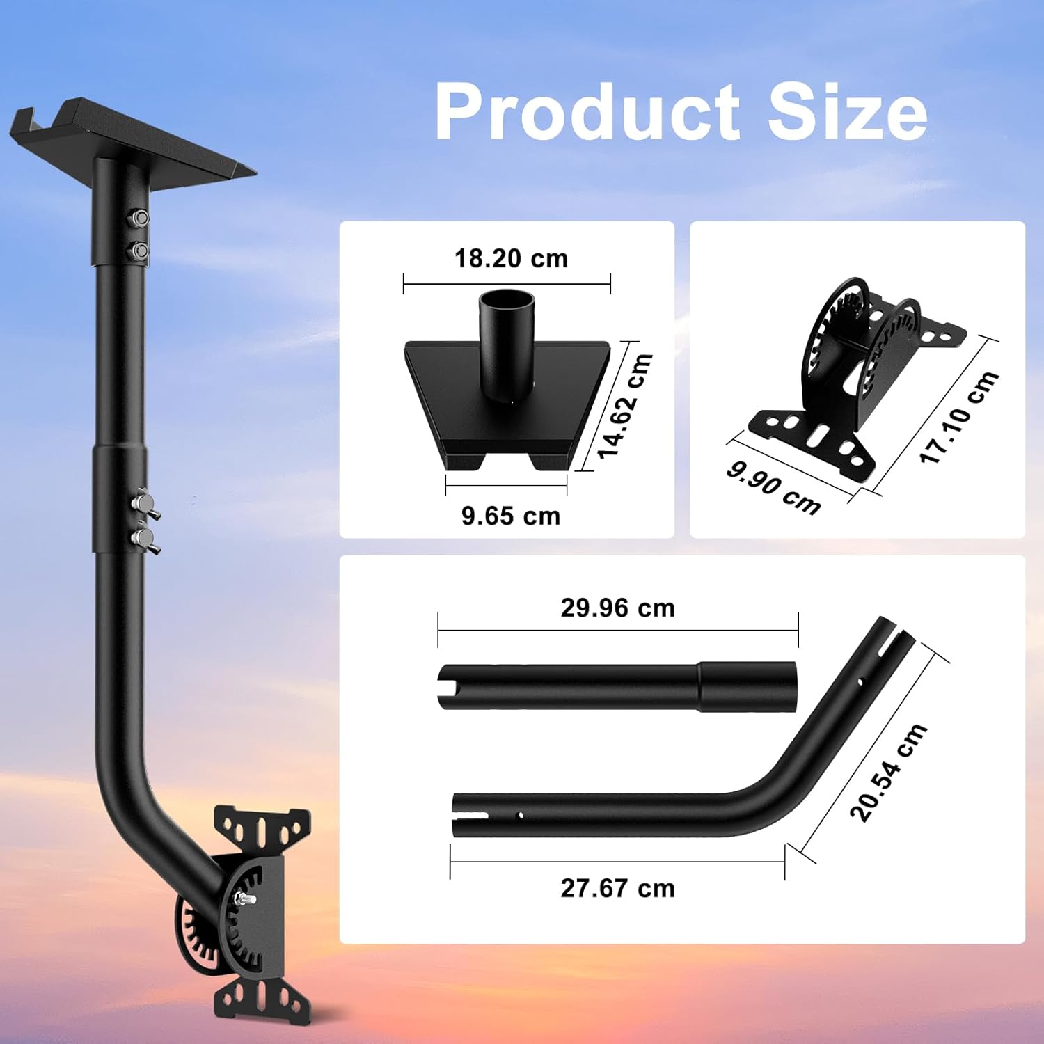 Mwin Starlink Gen 3 - Supporto Regolabile da Parete e Tetto - immagine 6