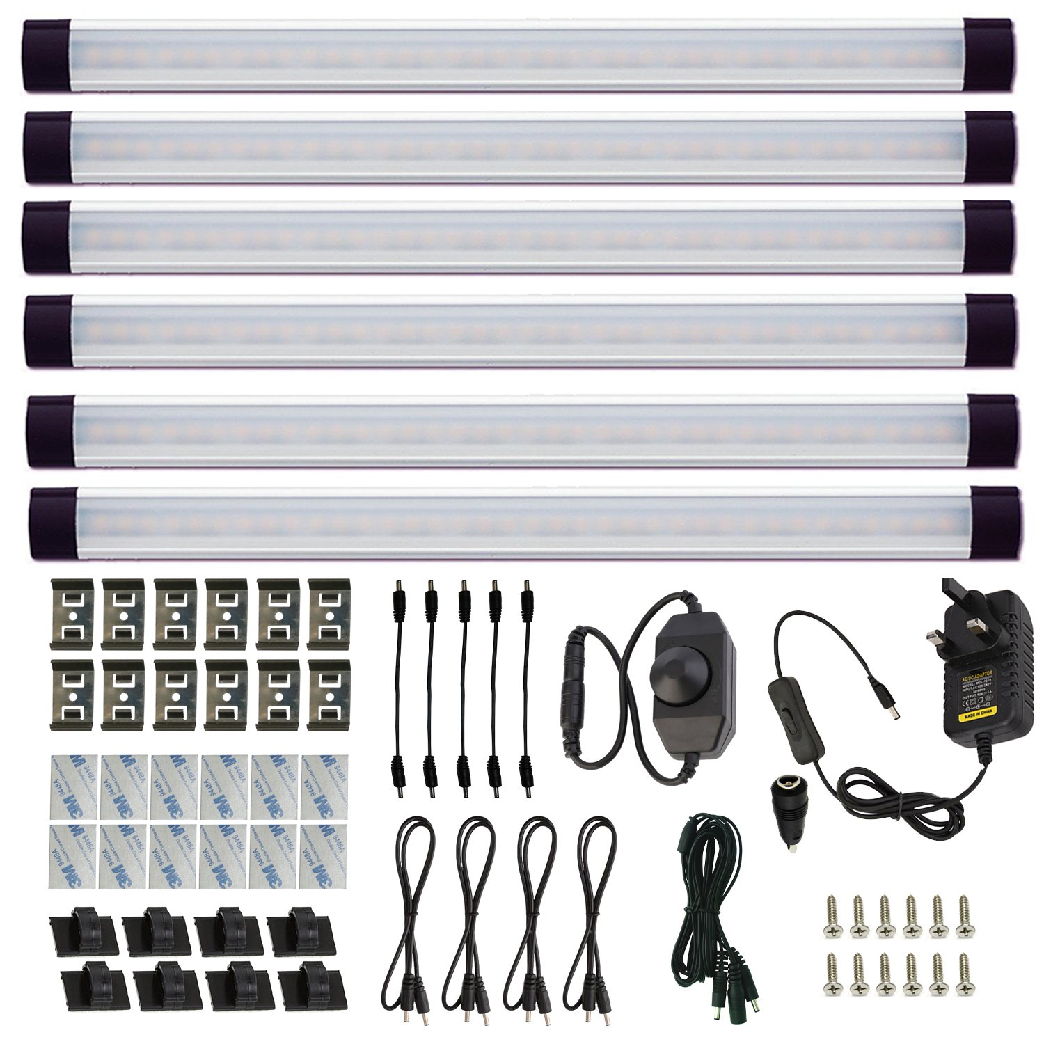 AlBOO - Luci da Cucina LED Cablate 6000K, 6 Pezzi