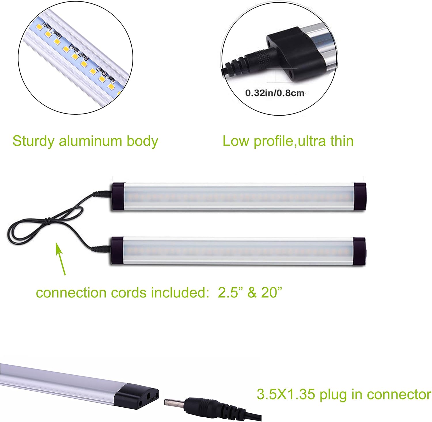 AlBOO - Luci da Cucina LED Cablate 6000K, 6 Pezzi - immagine 2