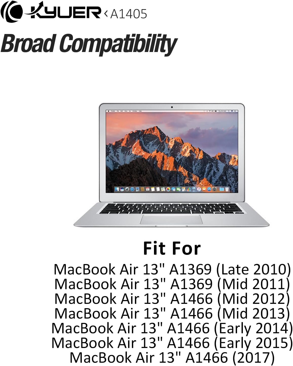 K Kyuer Batteria per MacBook Air 13" A1369 A1466 - immagine 2