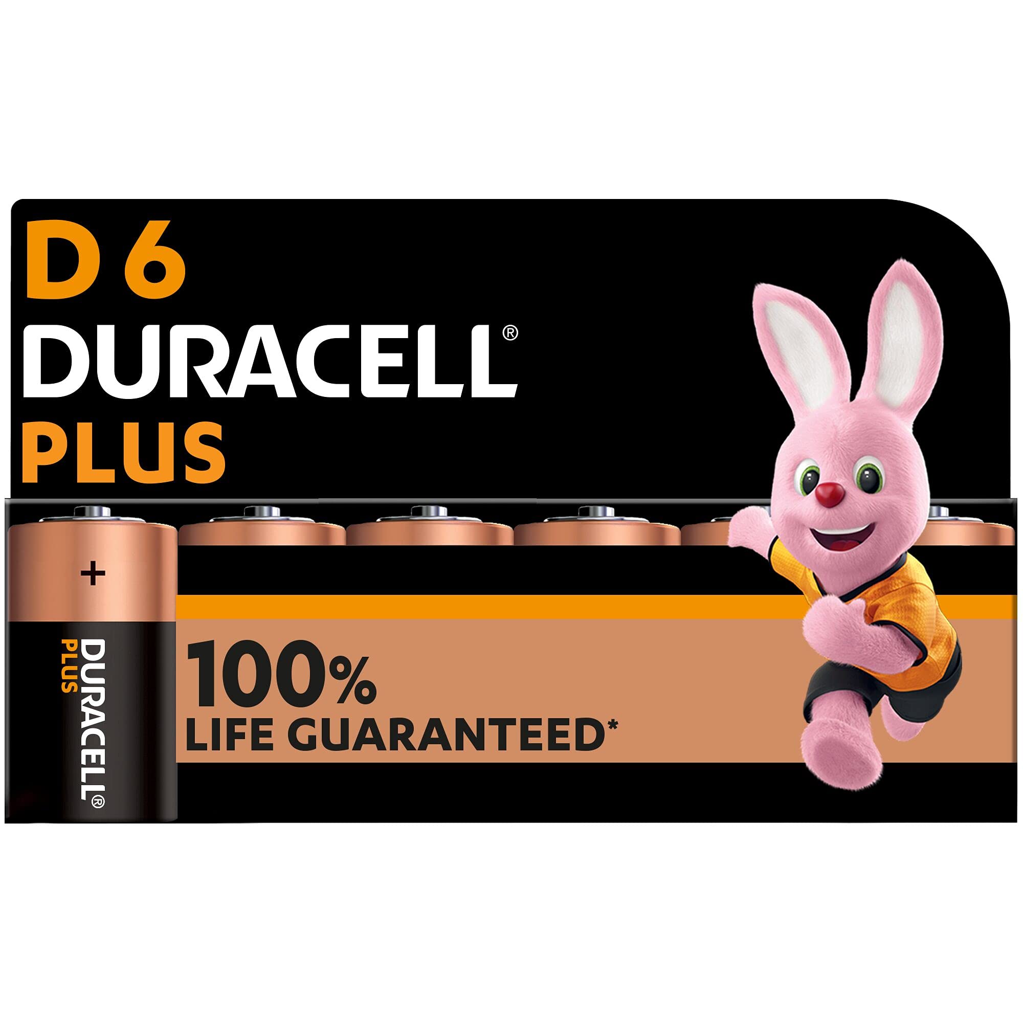 Duracell Plus D - Pile Alcaline 1.5V (6 pezzi)