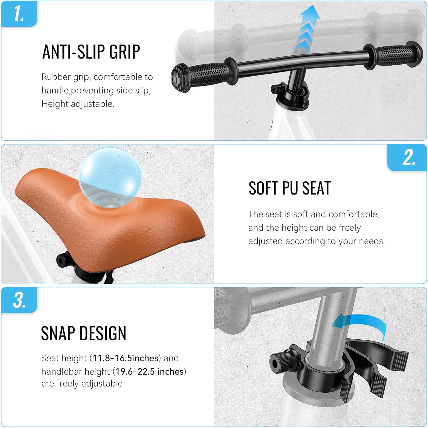 Sereed Bicicletta Senza Pedali per Bambini 2-5 Anni - immagine 5