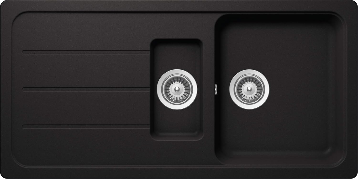 Schock Lavello Cucina Formhaus D-150L Nero 100x50cm