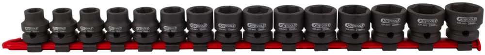 Ks Tools 515.0055 - Bussole Esagonali 1/2'' Extra Corte 15 pz