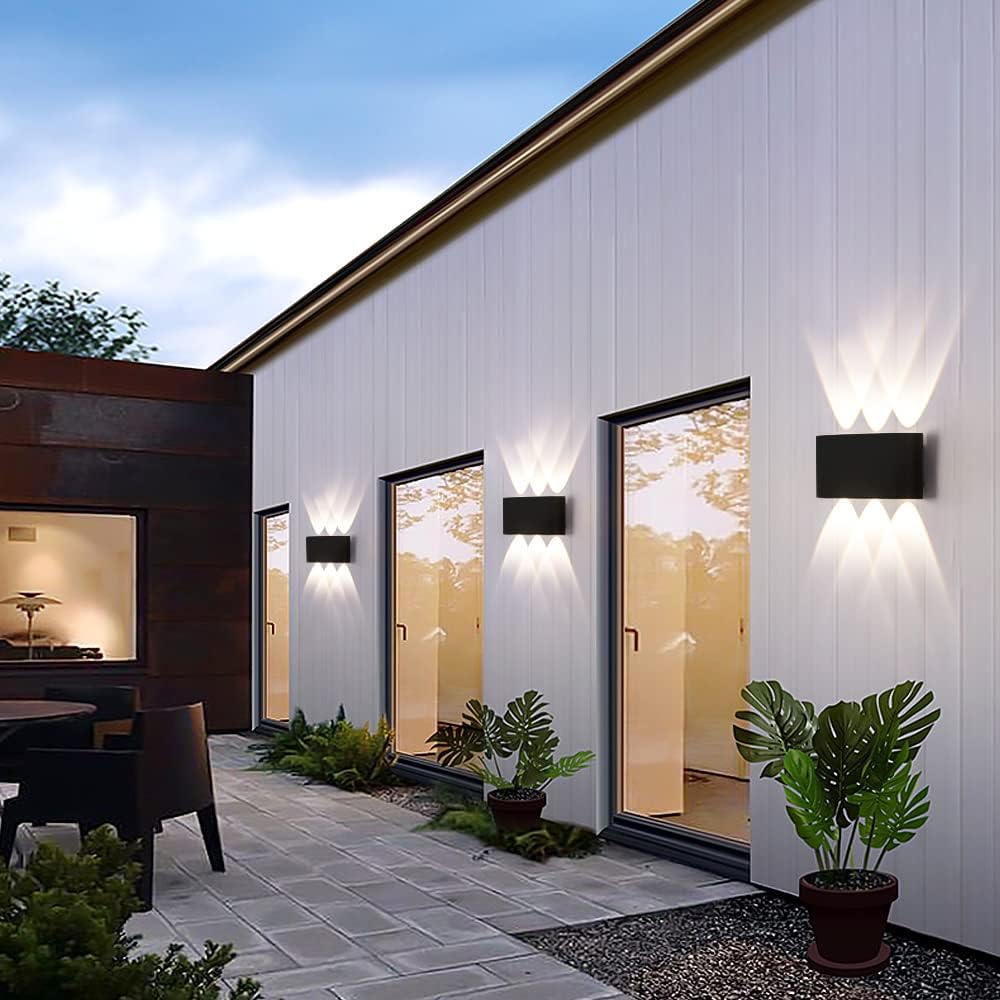 Fupe 2 Pack Lampada da Parete LED 16W 1600LM, Nero - immagine 6