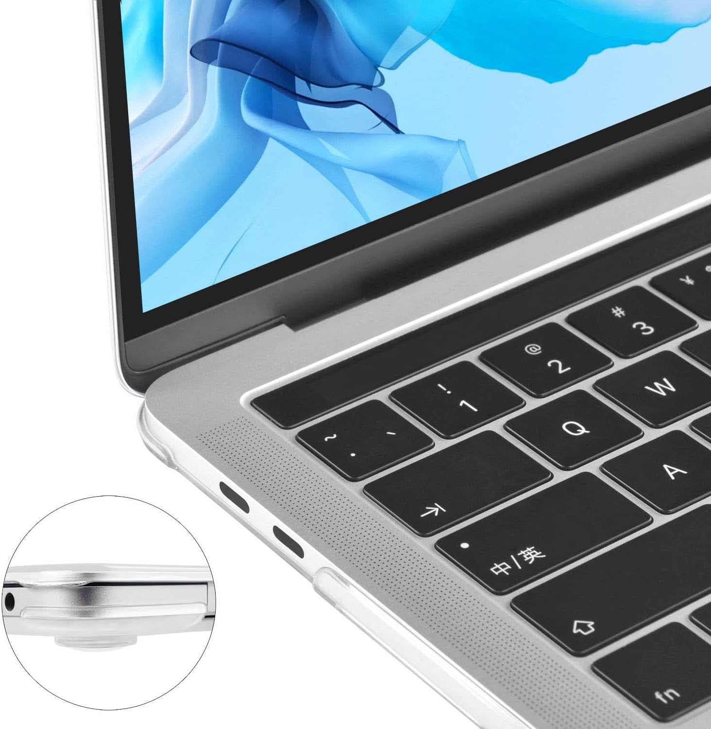 Tecool Cover Rigida per MacBook Pro 13" (2016-2022), Trasparente - immagine 6