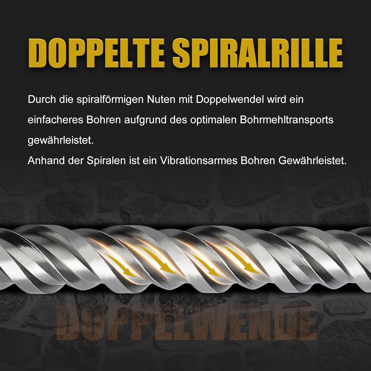 Moxpify Punta per Trapano SDS Plus 38x1000mm - immagine 4