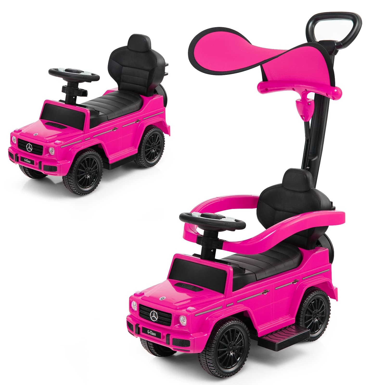 Fantask Mercedes Benz - Veicolo Antiscivolo per Bambini, Rosa