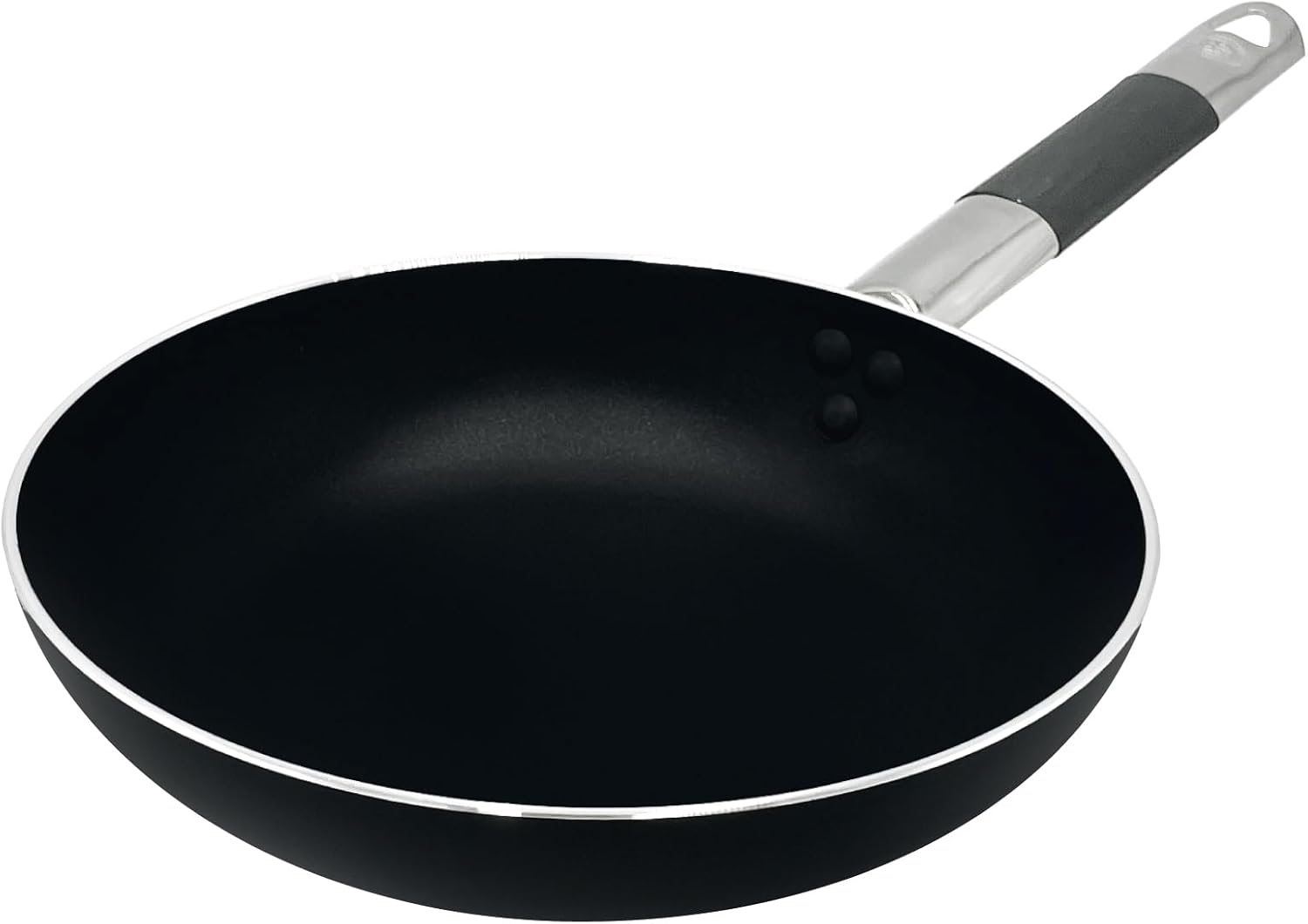 Pentole Agnelli ALSC111BBSSC40 Padella Bassa per Saltare, Alluminio, Nero, 40 cm