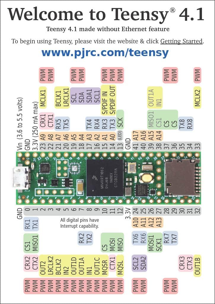 Teensy 4.1 (Senza Ethernet, Senza Perni) - immagine 1