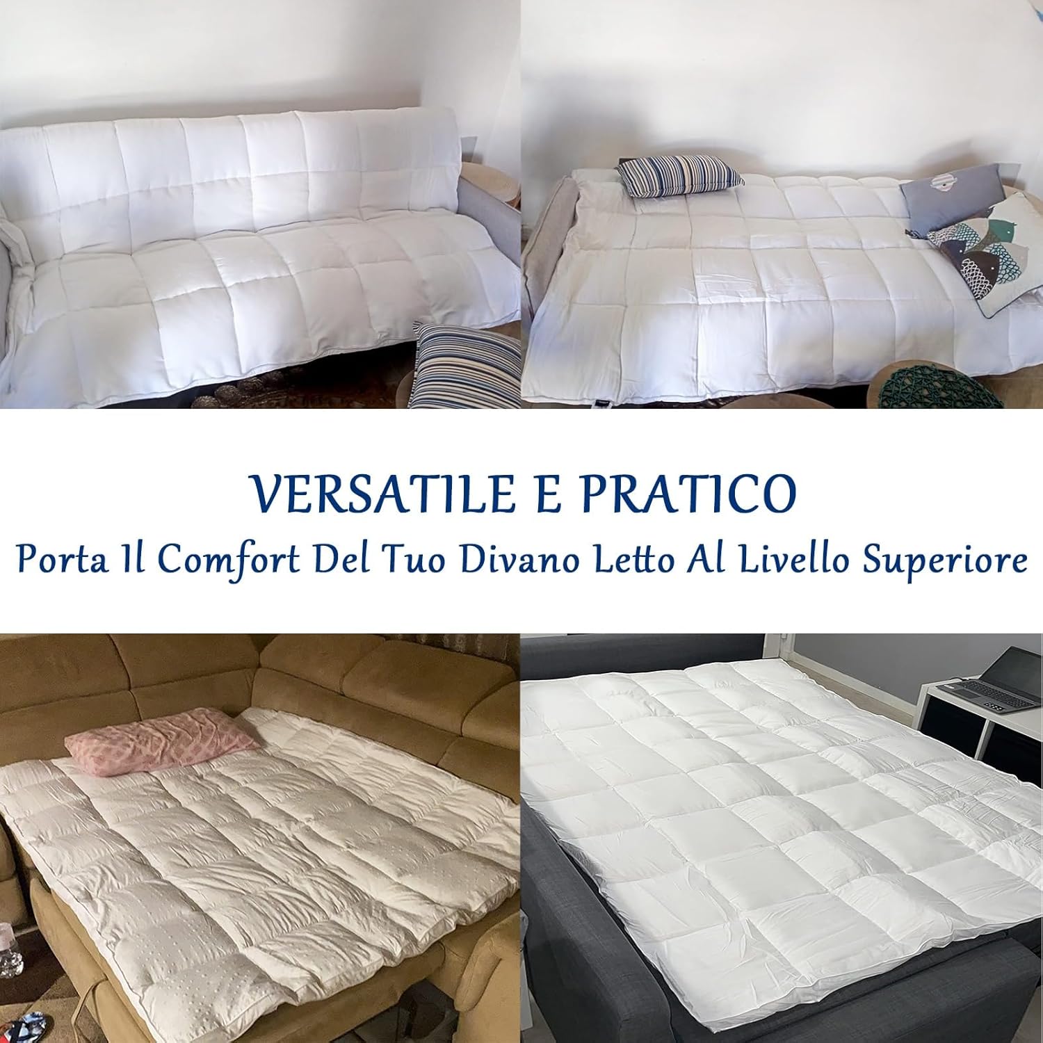 Bedecor 3D Topper Matrimoniale 160x200cm - immagine 5