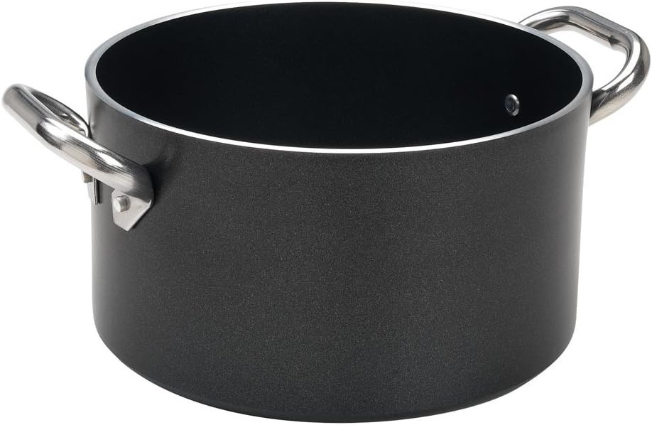 Pentole Agnelli Alblack Casseruola Alta Alluminio 18 Litri
