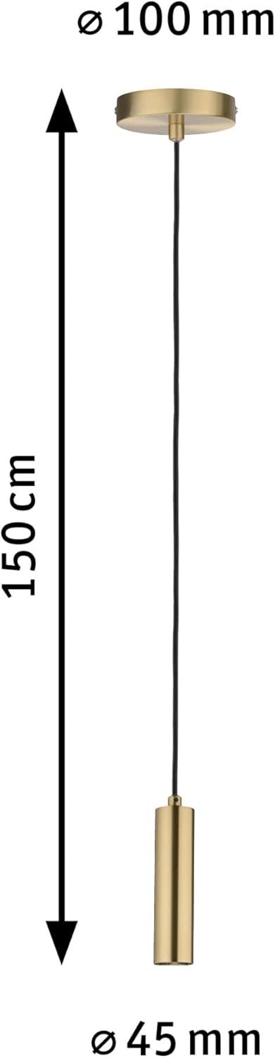 Paulmann 79756 - Lampada a Sospensione Kine E27, Ottone - immagine 4