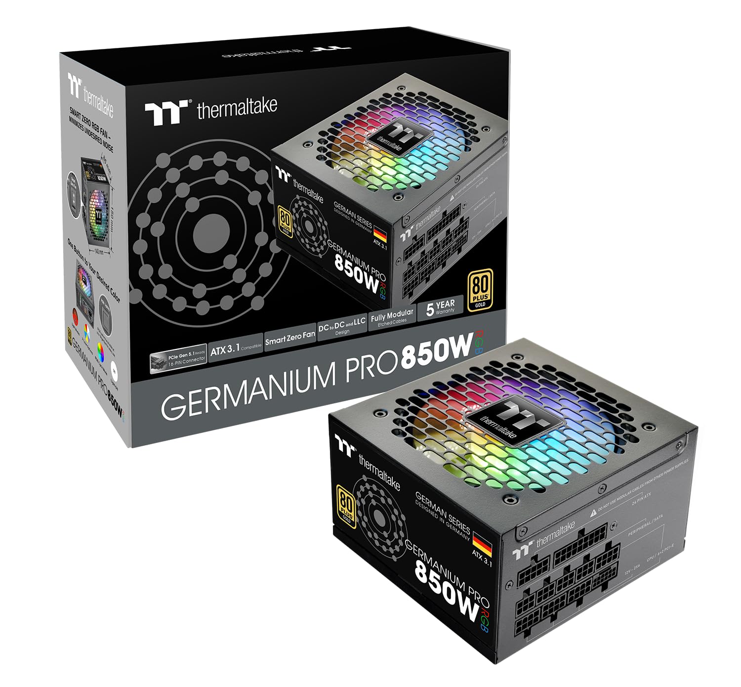 Thermaltake Germanium Pro 850W Alimentatore RGB