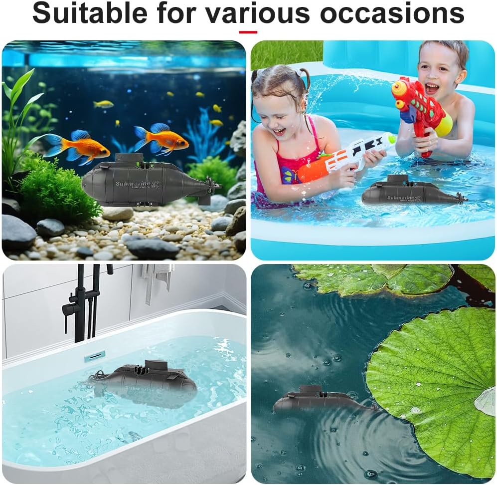 HUAJUN Mini Sottomarino Telecomandato 2.4 GHz - immagine 5