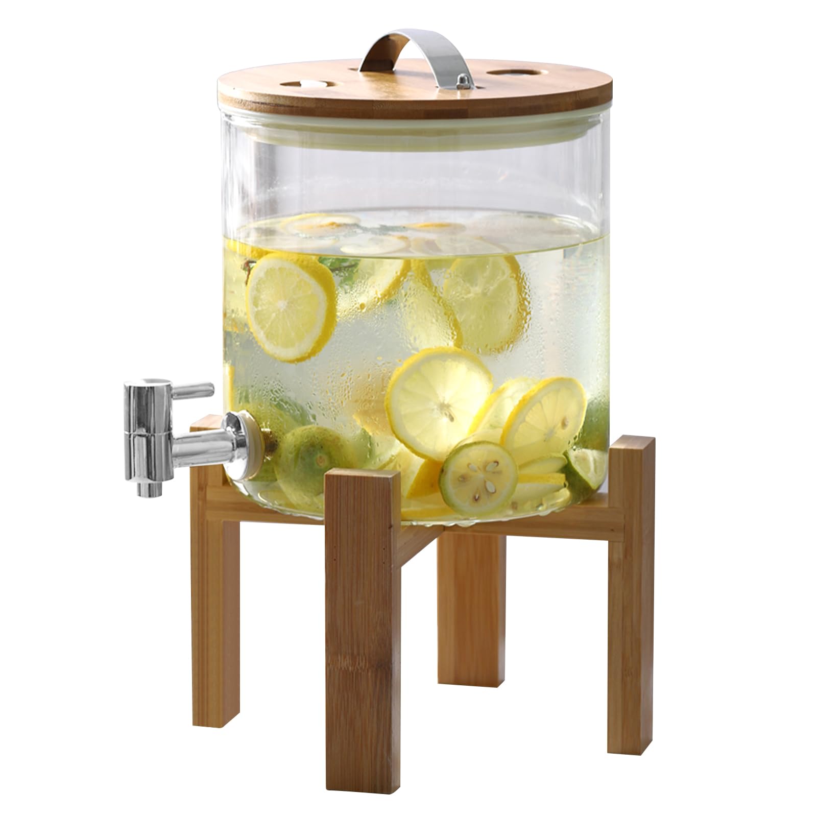 Dispenser per Bevande in Vetro 5L con Rubinetto