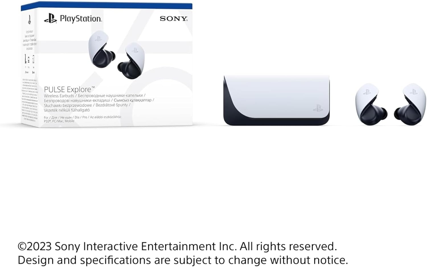 Sony Pulse Explore Cuffie Senza Fili In-Ear Gioco Bluetooth Nero, Bianco - immagine 3