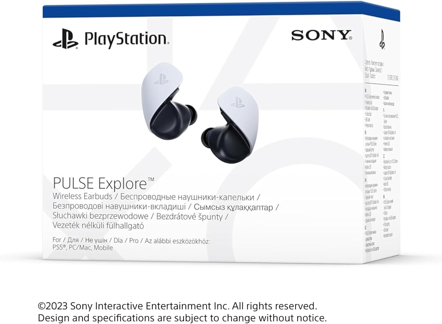 Sony Pulse Explore Cuffie Senza Fili In-Ear Gioco Bluetooth Nero, Bianco - immagine 4