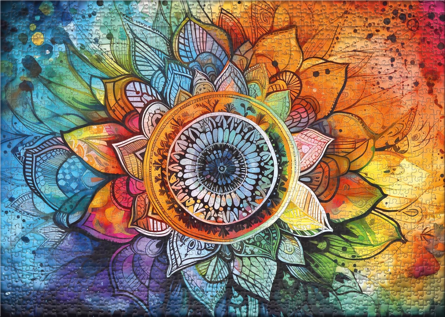 Ulmer Puzzleschmiede - Puzzle Mandala Arcobaleno 2000pz - immagine 2