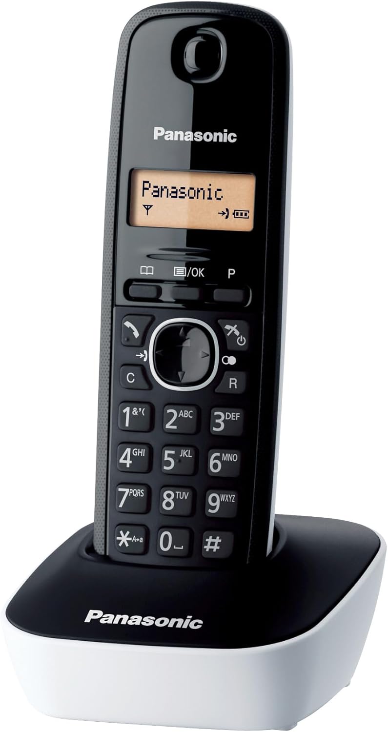 Panasonic KX-TG1611JTW Telefono Cordless Digitale, Bianco - immagine 1