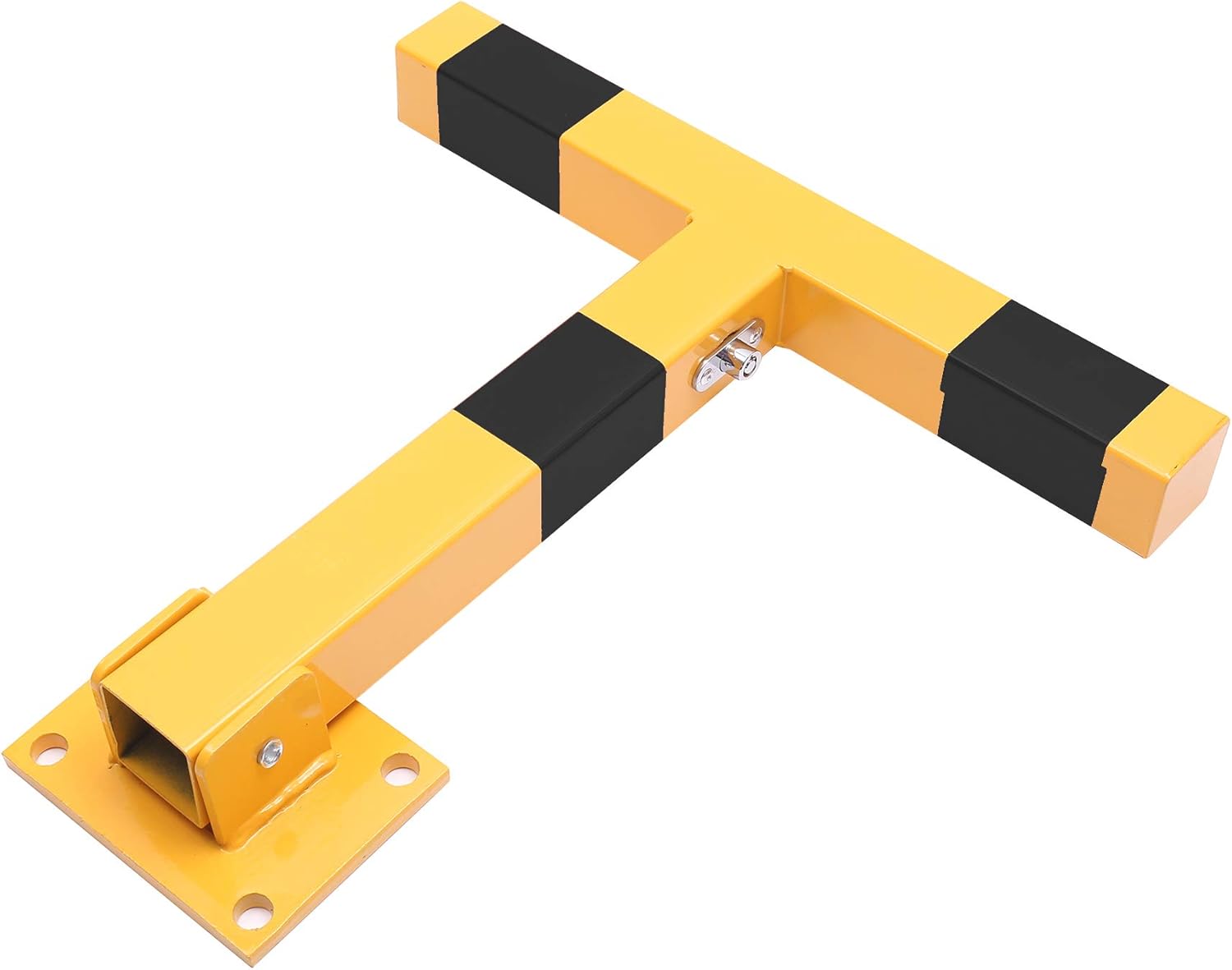Topway Barriera Parcheggio Auto Pieghevole a T, Giallo e Nero - immagine 4