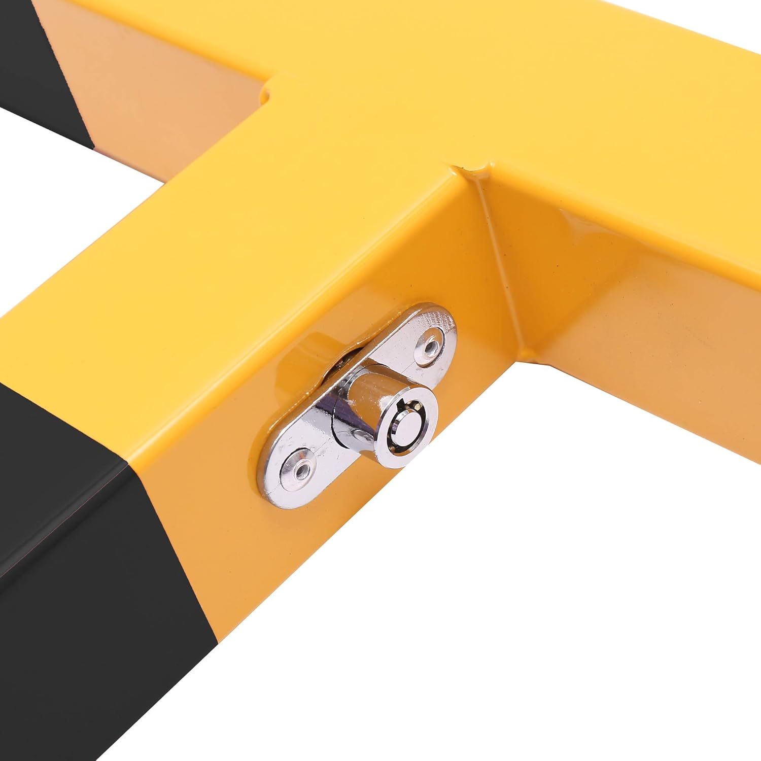 Topway Barriera Parcheggio Auto Pieghevole a T, Giallo e Nero - immagine 7
