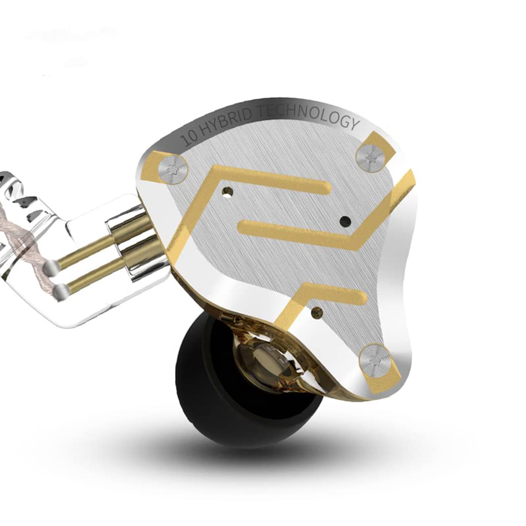 Yinyoo KZ ZS10 Pro IEM - Cuffie Five Driver, Oro Brillante
