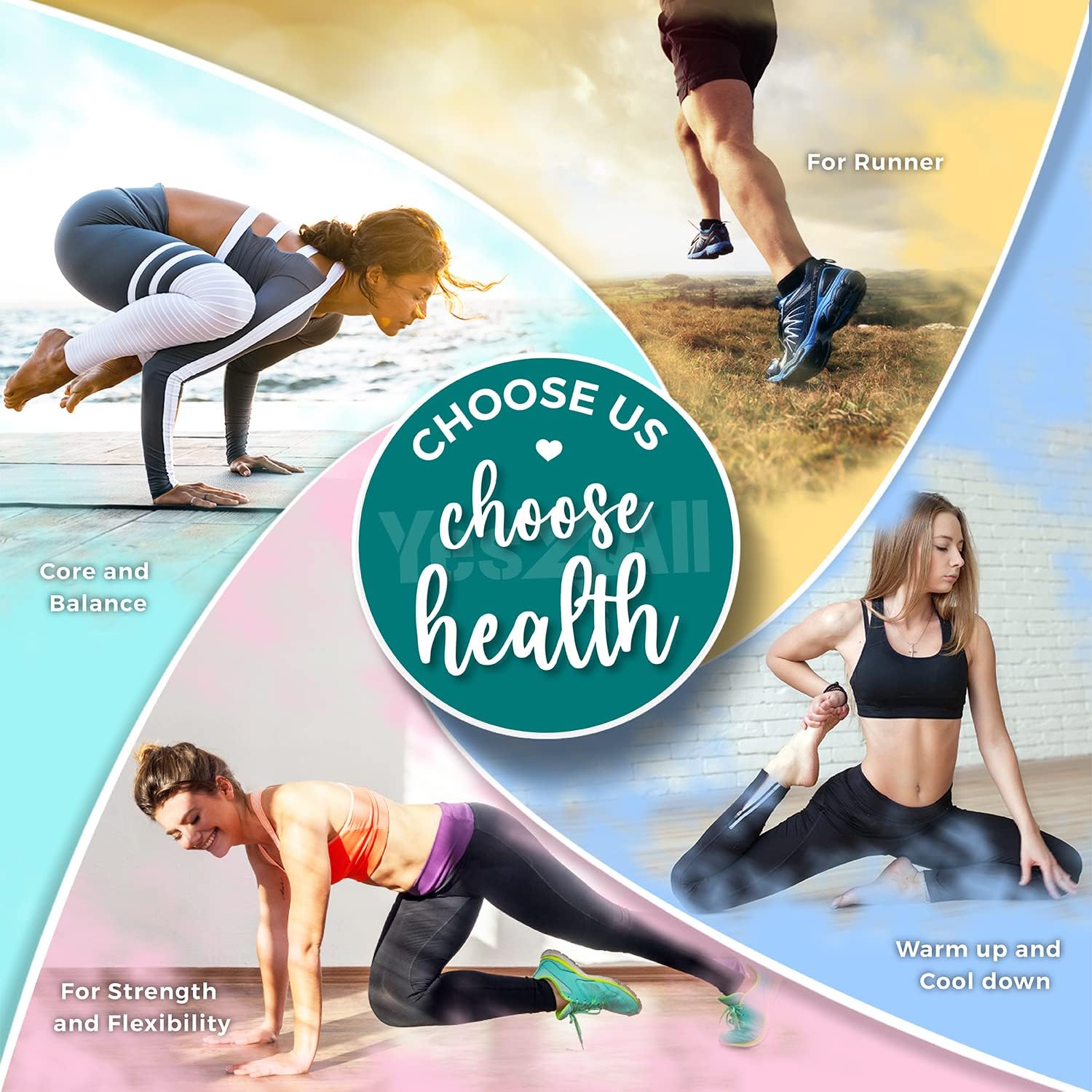 Yes4all Rullo Schiuma EVA Rigido per la Schiena - immagine 4