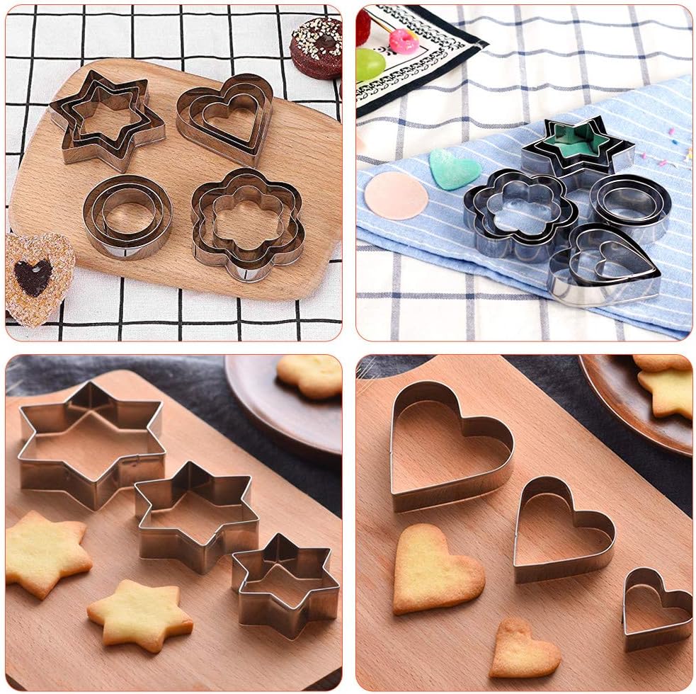 12 Formine per Biscotti Mini in Acciaio Inox - immagine 5