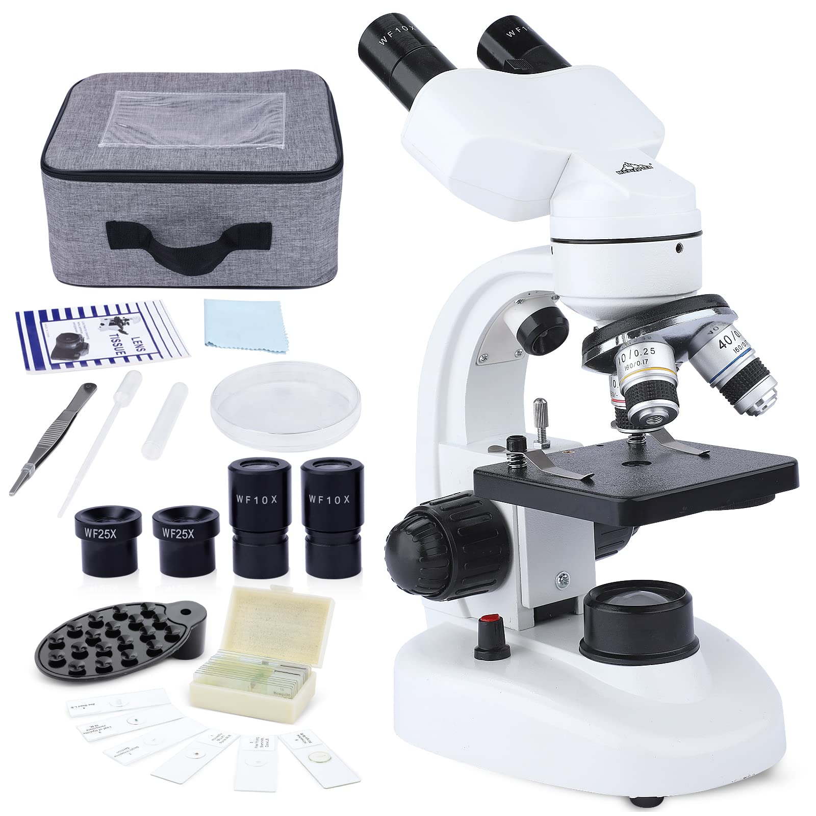 Microscopio Binoculare Composto 40X-1000X