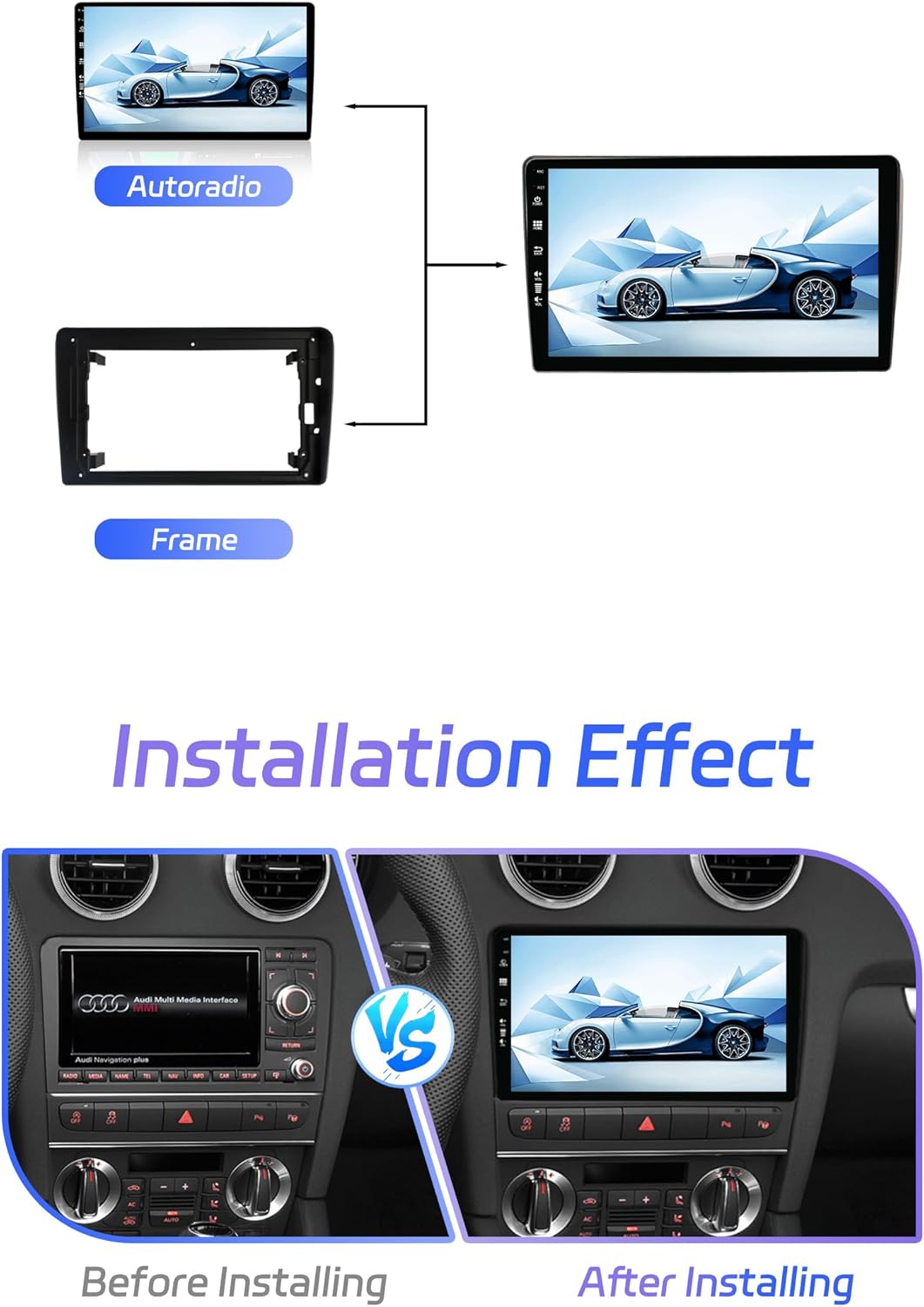 JOYX Autoradio Android 13 per A3 8P/S3/RS3 (2003-2012) - immagine 5
